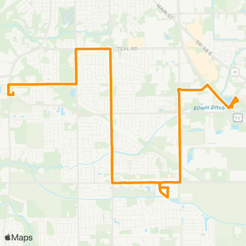 CityBus South 18th Street map