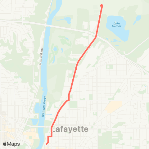 CityBus North 9th Street map