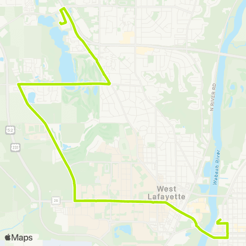CityBus McCormick Road map