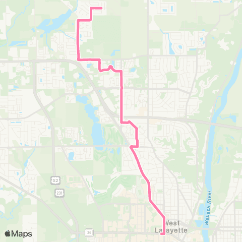 CityBus Northwestern Avenue map