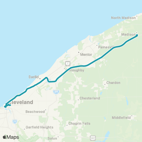 Laketran Madison / Lakeland Park-N-Ride map