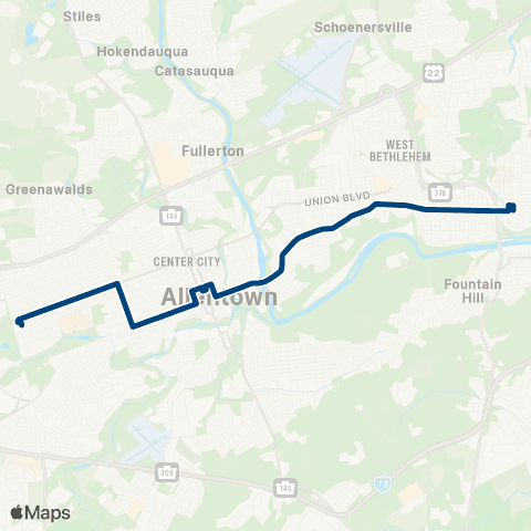 LANta Hanover Ave map