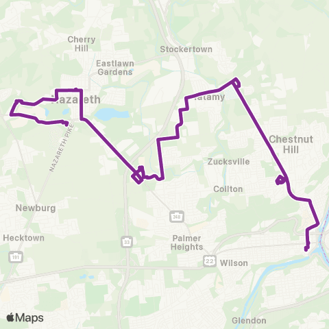 LANta Forks - Nazareth map