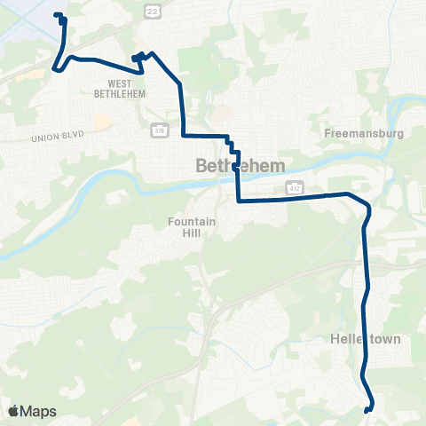 LANta Hellertown map