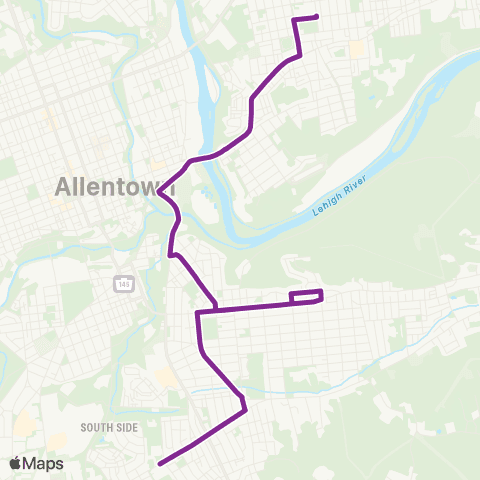 LANta Dieruff HS - Emmaus Ave map