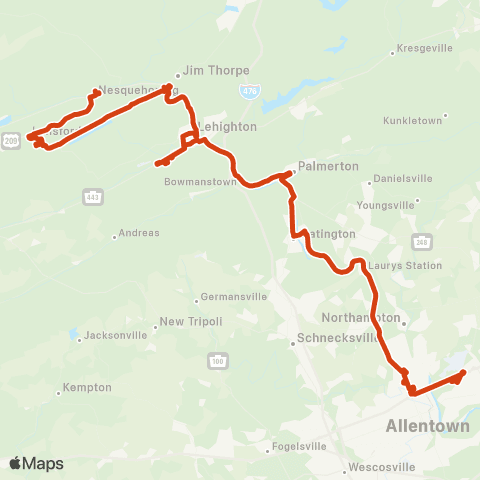 LANta Nesquehoning - Airport Shopping Ce map