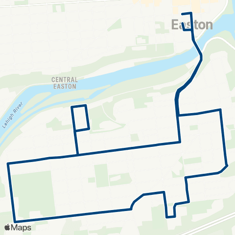 LANta South Easton Circulator map