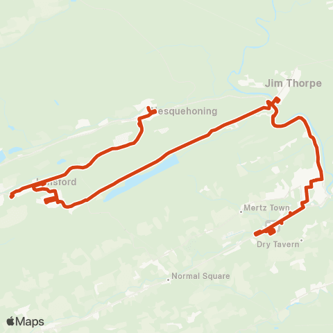 LANta Nesquehoning - Carbon Plaza MWF map