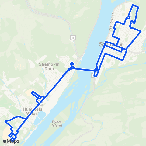 LATS Sunbury map