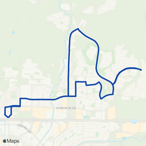 Wheels East Dublin map