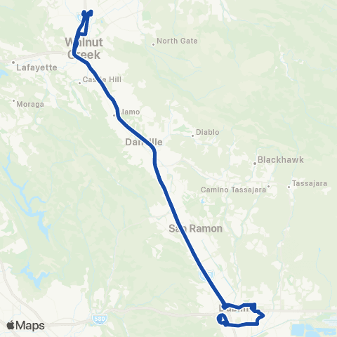 Wheels Pleasant Hill map