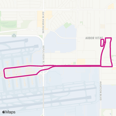LAX Metro Connector Metro Connector map