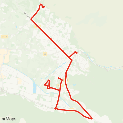 Les Bus des Cigales Saint Clair Aquagem map