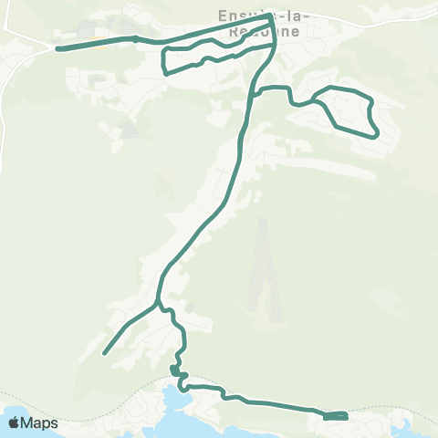 Les Bus de la Côte Bleue Ensuès la Redonne map