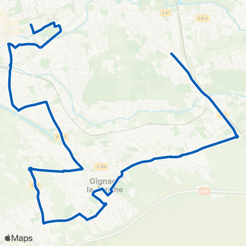 Les Bus de l'Étang Parc Camoin - les Couronnes map