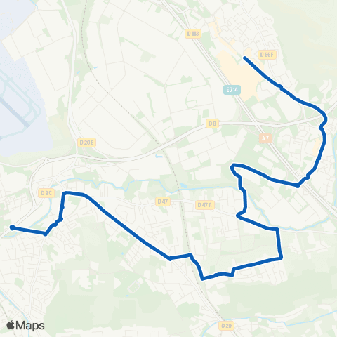 Les Bus de l'Étang Gd Vitrolles - Collège J. Prévert map