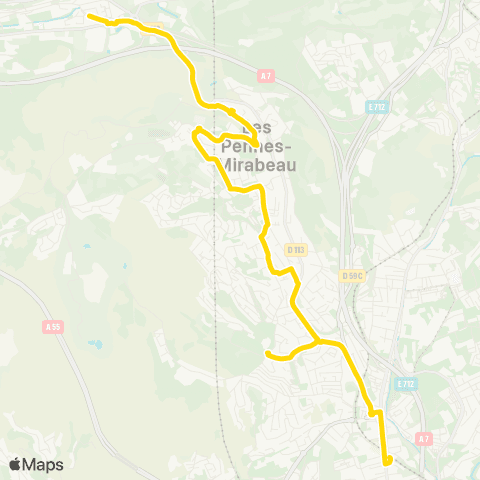 Les Bus de l'Étang Avenue Gal Leclerc - Gare St Antoine map