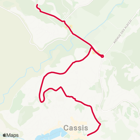 Les Bus de la Marcouline Parking des Gorguettes - Casino map