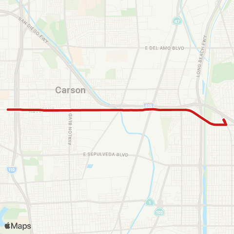 Long Beach Transit 223rd St / Wardlow Rd map