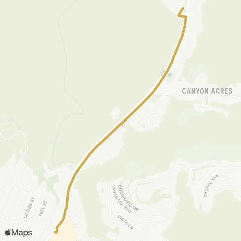Laguna Beach Canyon map