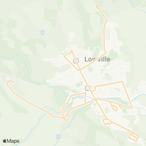 Lewis County Transit Lowville Village Routes map