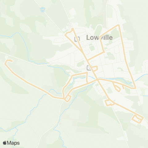 Lewis County Transit Lowville Village Routes map