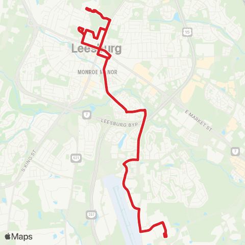 Loudoun County Transit Rust_Library / Ida_Lee / County_Complex map