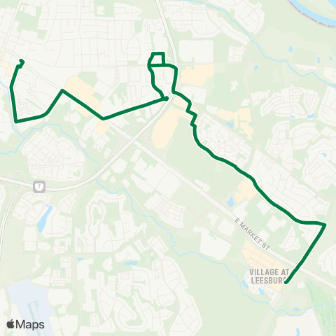 Loudoun County Transit Village at Leesburg / Wegmans map