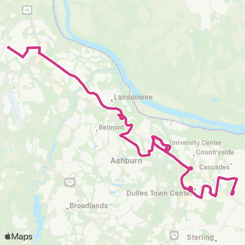 Loudoun County Transit Rt 70 map