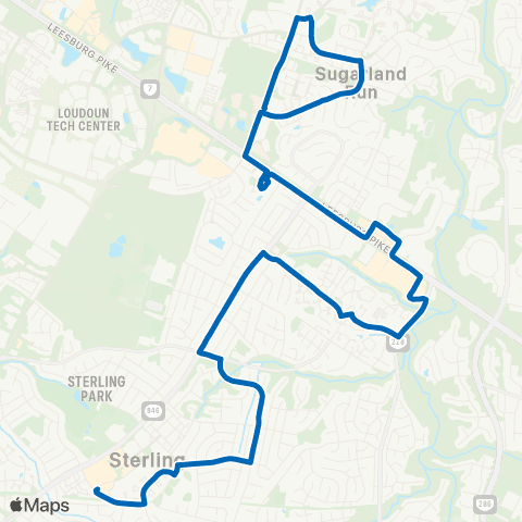 Loudoun County Transit Sugarland Run map