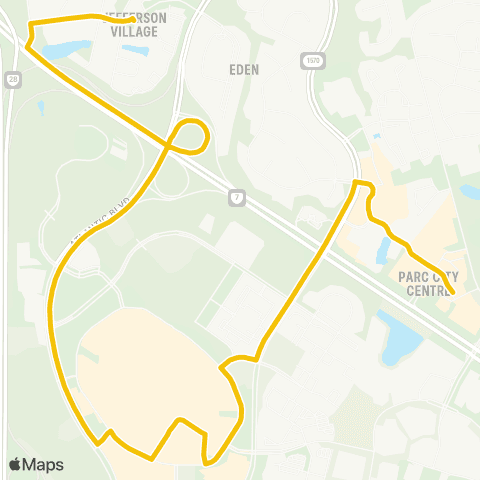 Loudoun County Transit Countryside Connector map