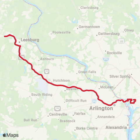 Loudoun County Transit Harmony map