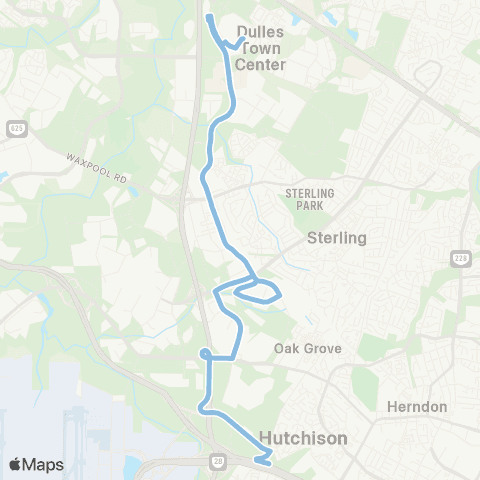Loudoun County Transit Atlantic Connector - Innovation Station map