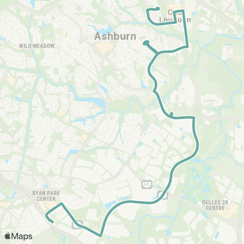 Loudoun County Transit Oneloudoun - Ashburn Metro Sta - Quantum Pk map