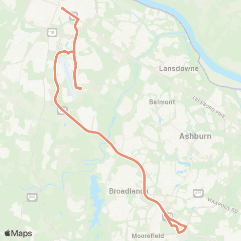 Loudoun County Transit Leesburg map