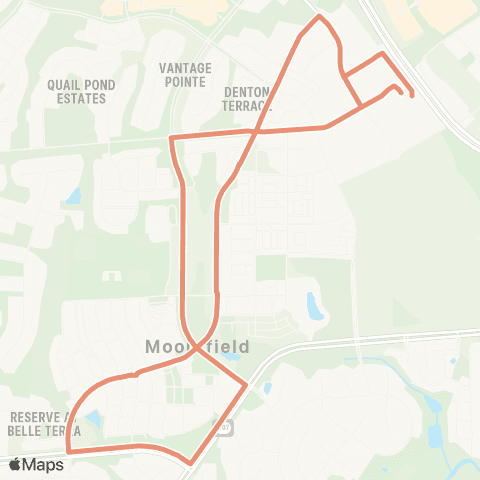 Loudoun County Transit Moorefield map