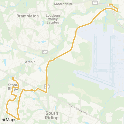 Loudoun County Transit Stone Ridge map