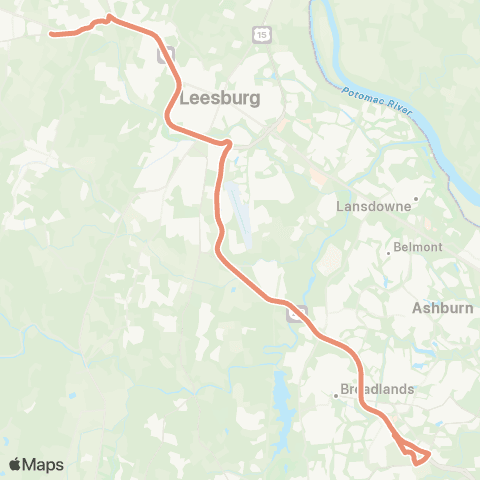 Loudoun County Transit Harmony map