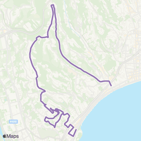 Lignes d'Azur Magnan - Ferber map