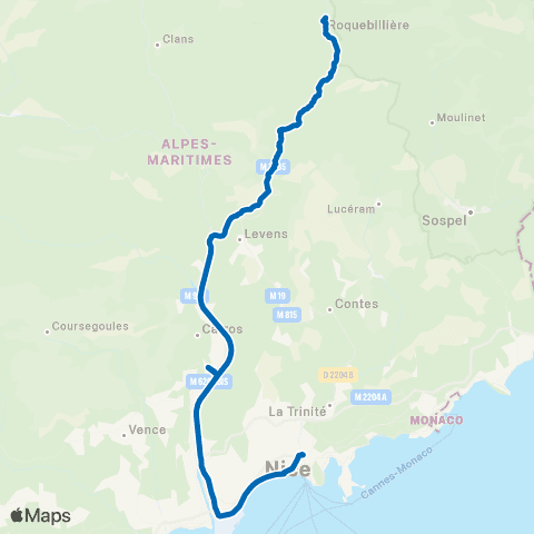 Lignes d'Azur Collège Jean Salines - Vauban map