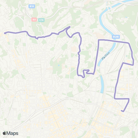 Lignes d'Azur Saint Sylvestre - Riquier map