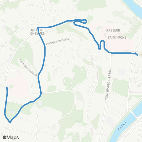 Lignes d'Azur Cimiez / Hôpital - Pasteur / Gassin map