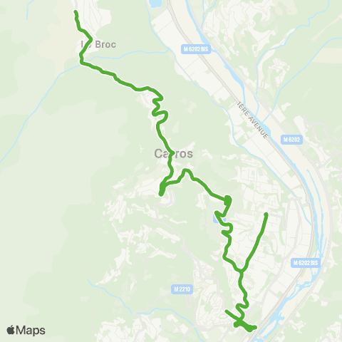 Lignes d'Azur Langevin - la Fontonne / le Broc map