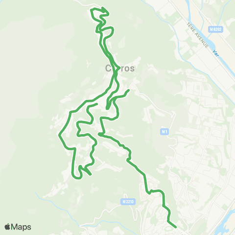 Lignes d'Azur Lou Camp - Langevin map