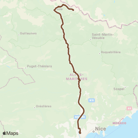 Lignes d'Azur Isola 2000 - les Arboras / Université map