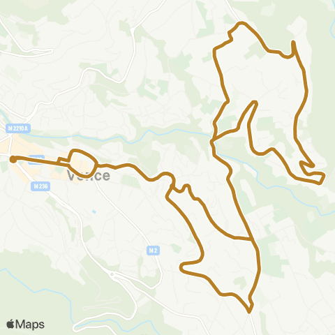 Lignes d'Azur Navette Vence 2 map