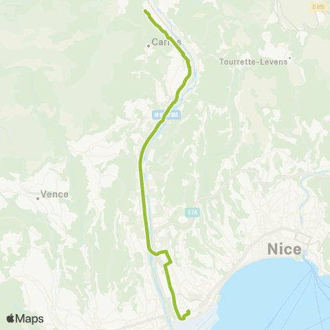 Lignes d'Azur 17ème Ter - CADAM / Ctre administratif - Grand Arénas map