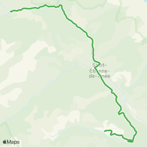 Lignes d'Azur Auron - St Dalmas map