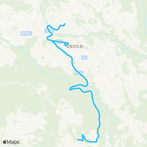 Lignes d'Azur Navette Maeght Matisse map