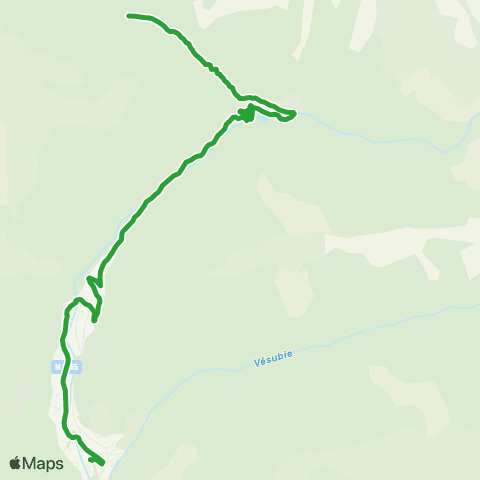 Lignes d'Azur Navette du Boréon map